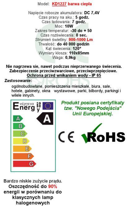 PRIJENOSNI (PUNJIVI) LED REFLEKTOR 10W