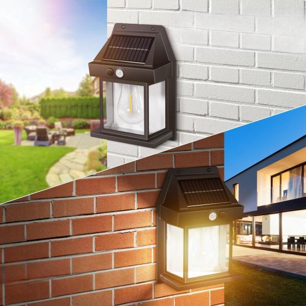 SOLARNA ZIDNA LAMPA - 2 KOMADA