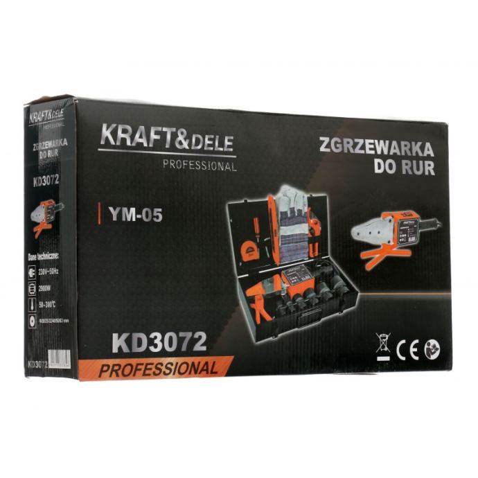 KRAFT&DELE Pegla za zavarivanje vodovodnih cijevi PPR - varilica 2900W - 13